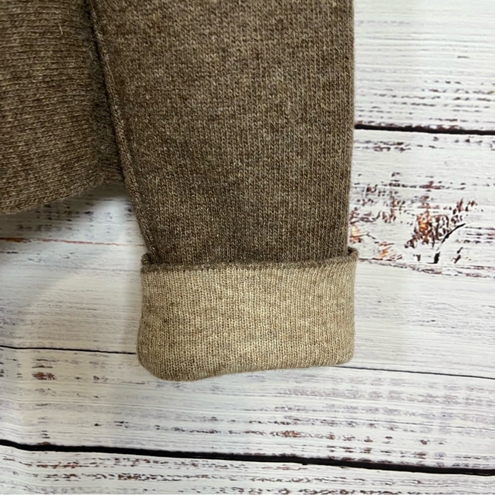 Chiaramente Brown Button Wool Blend Cardigan Cape… - image 6